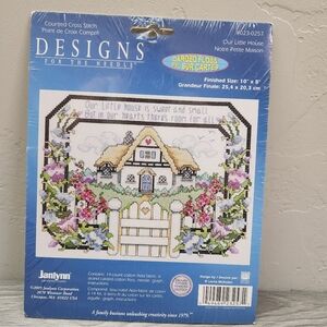 Designs For‎ The Needle Counted Cross Stitch Kit Janlynn 2005  Our Little House